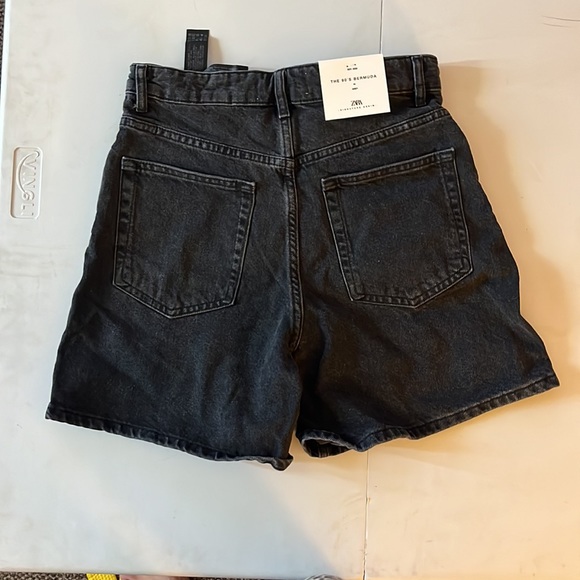NWT Women’s  Zara 90s Bermuda shorts size 36 - Picture 2 of 5